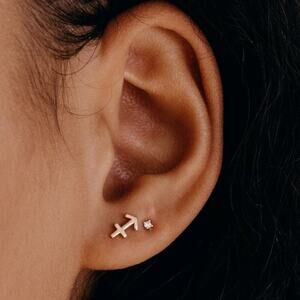 BYCHARI Women’s SAGITTARIUS EARRINGS | NEW/NWT!!